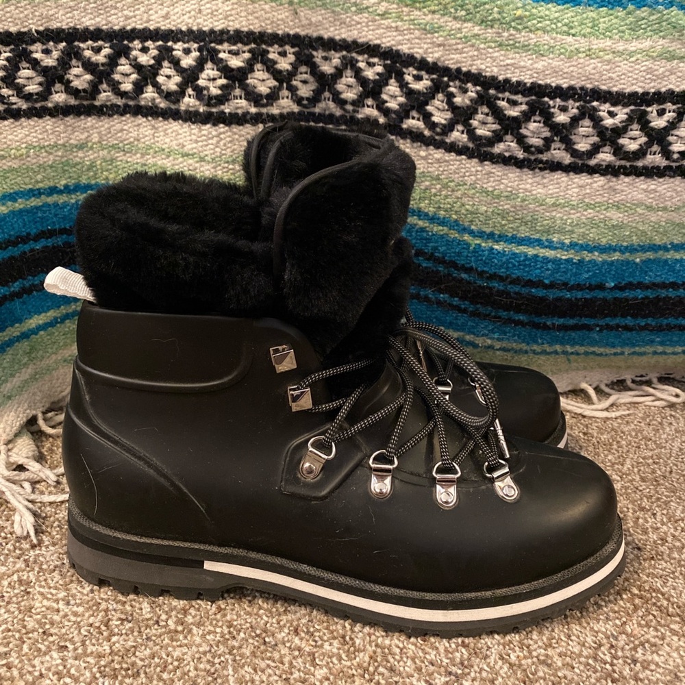 Michael Kors PVC Fur Lined Rainboots